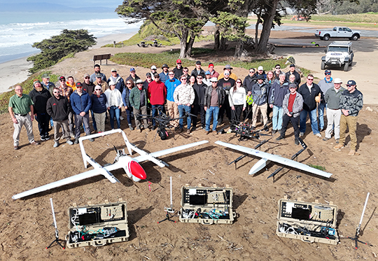 The Advanced Capabilities for Emergency Response Operations (ACERO) Second Shift Capabilities (SSC) Subproject Team at flight tests in la Selva, CA