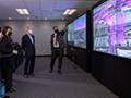 Click to see an image of NASA Administrator Bill Nelson, NASA Deputy Administrator Pam Melroy and Congresswoman Anna Eshoo visiting the Airspace Operations Laboratory
