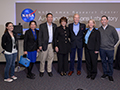 Click to see an image of NASA Administrator Bill Nelson, NASA Deputy Administrator Pam Melroy and Congresswoman Anna Eshoo along with NASA personnel at the Airspace Operations Laboratory