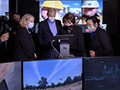 Click to see an image of NASA Administrator Bill Nelson, NASA Deputy Administrator Pam Melroy and Congresswoman Anna Eshoo getting research demo at the Airspace Operations Laboratory