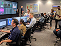 Click to see an image of the Airspace Operations Lab's UTM project team and laboratory