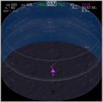 3-D perspective CDTI Orientation