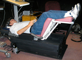 Research Subject in the Vibration Chair
