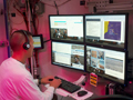 Image of researcher using a mission planning tool.